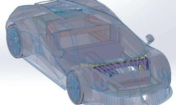 DESIGNING AN INNOVATIVE MODULAR PLATFORM FOR SPORTS CARS USING THE GENERATIVE DESIGN METHOD