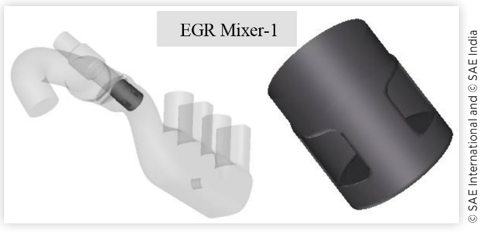FIGURE 4 Configuration-2 with EGR Mixer-1