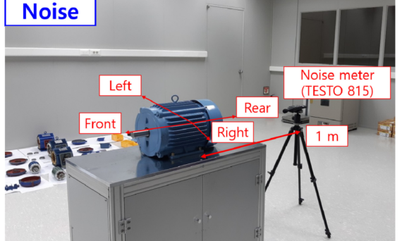 Fig. 1 Induction motor noise measurement setup