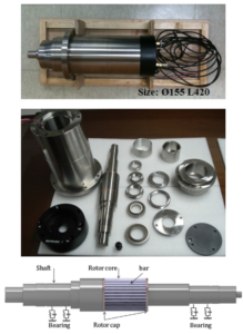 Fig. 1 Prototype and rotor for copper die casting