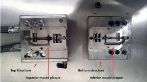 Fig. 2. Description of the mould structures with the mould inserts docked