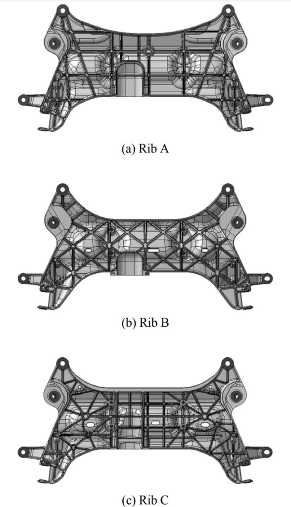 Fig. 3 Subframe shap (bottom view)