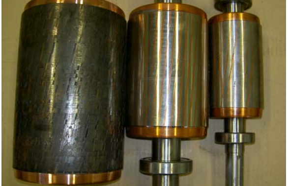 Fig. 3 – View of copper rotors for the considered motors