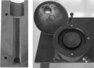 Fig. 3. Dies of the example structures used in gravity casting.