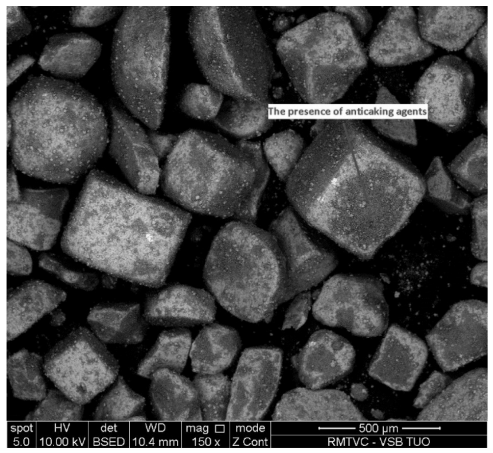 Fig. 3. Regular cubic grains of Alpine salts
