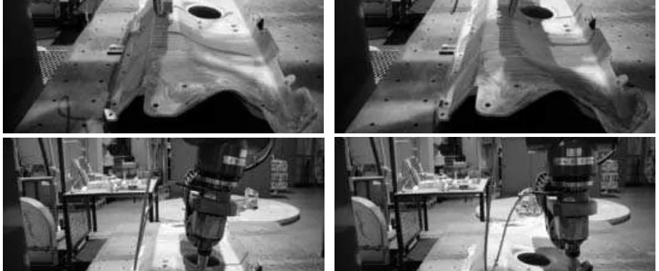 Fig. 4 : Robotic friction stir welding of an AM60 component