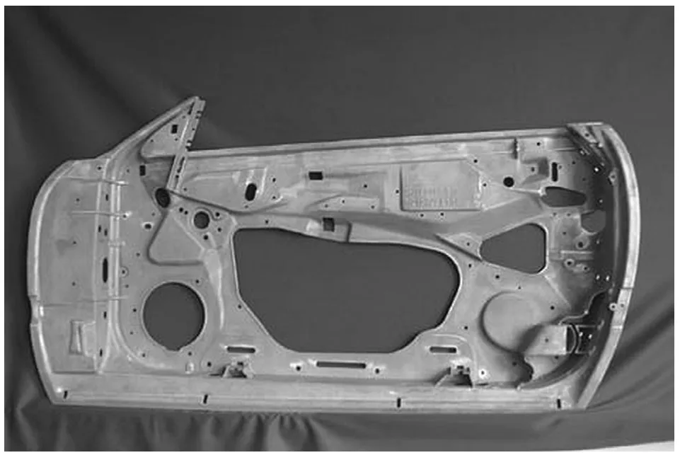 Fig. 5. Mercedes SL Roadster die-cast magnesium door inner [19] (Copyright 2004 by Indian Institute of Metals. Used with permission)