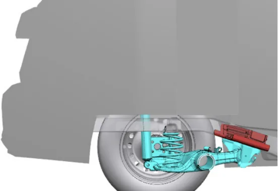 Fig.1 Connection of Rear Suspension to Body experımental procedure
