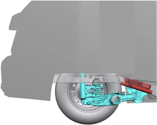 Fig.1 Connection of Rear Suspension to Body experımental procedure