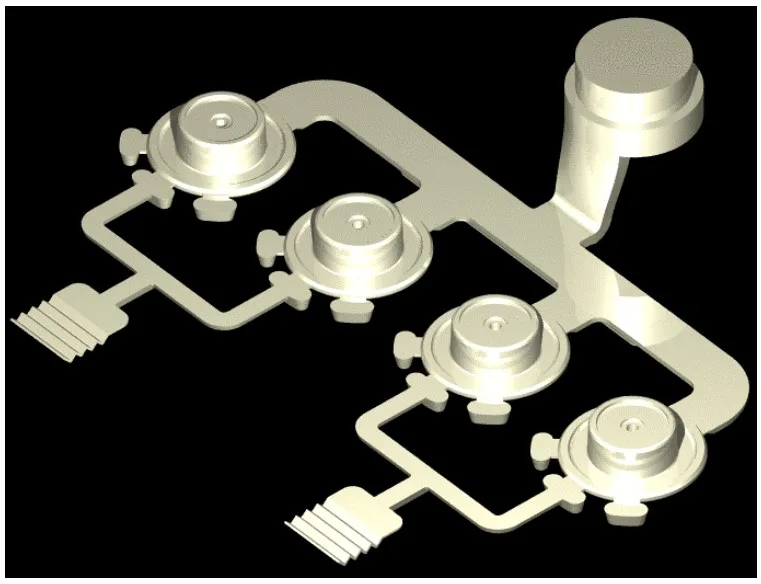 Figure 1: Geometry of front servo piston.