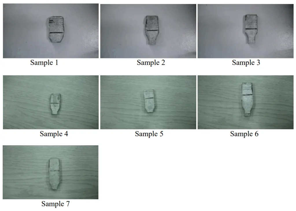 Figure 1: Surface properties for all the ratios