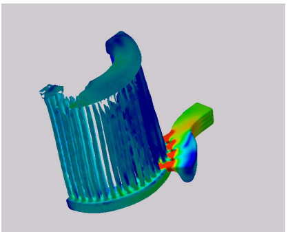 Figure 11 – Ejector End Ring in the 20% Pre-fill Simulation.