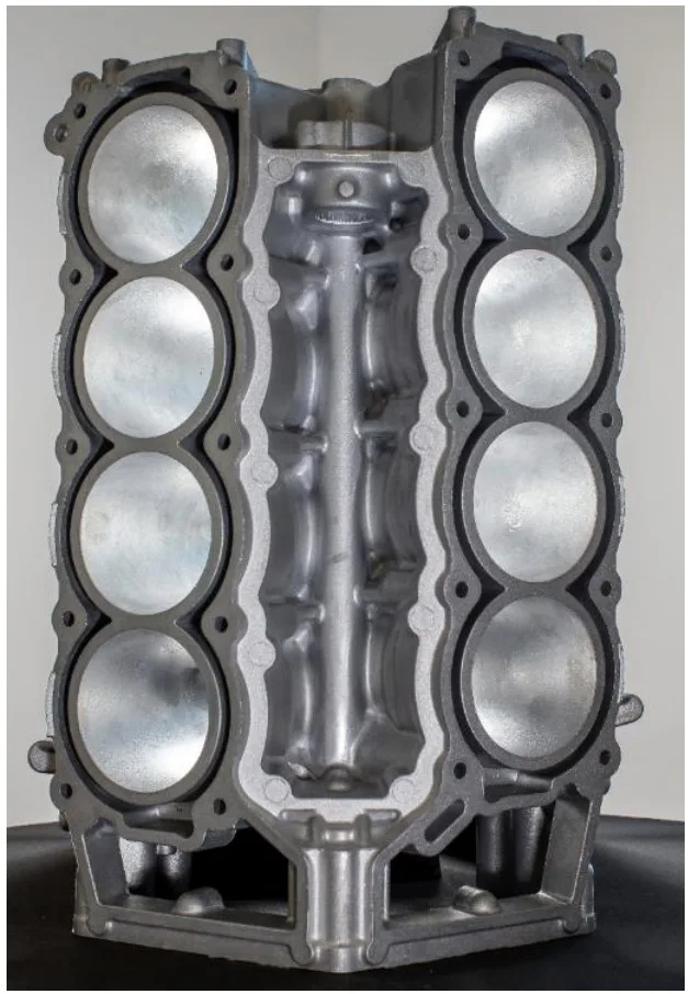 Figure 2: Example V8 engine block die casting
(photo permission from Mercury Marine)