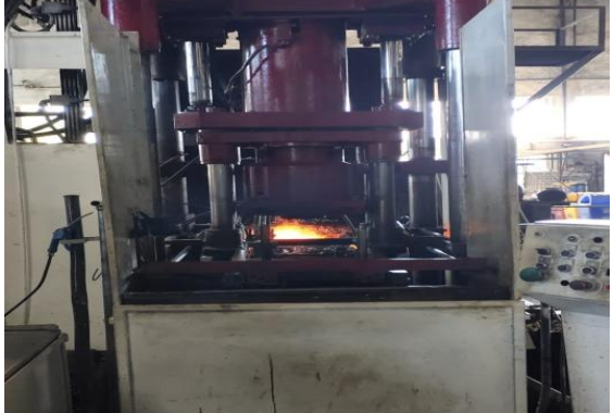 Figure 3: Experimentation setup: vertical die casting machine of the capacity of 100 Tons (Industrial caseCGL)