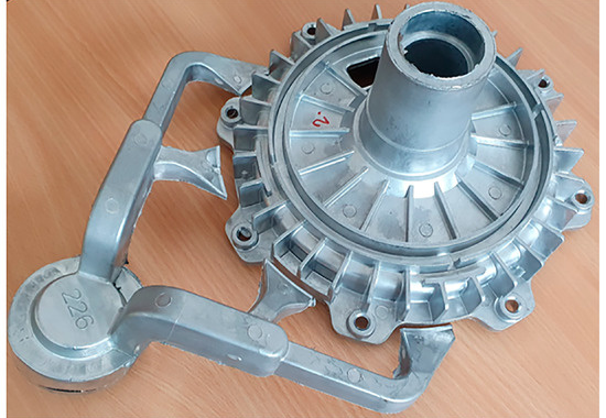 Figure 3. Casting of SB 55 variant with gating system.