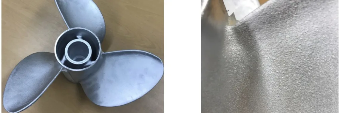 Figure 8. Developed Al-6Zn-2Mg-1.5Cu alloy propeller