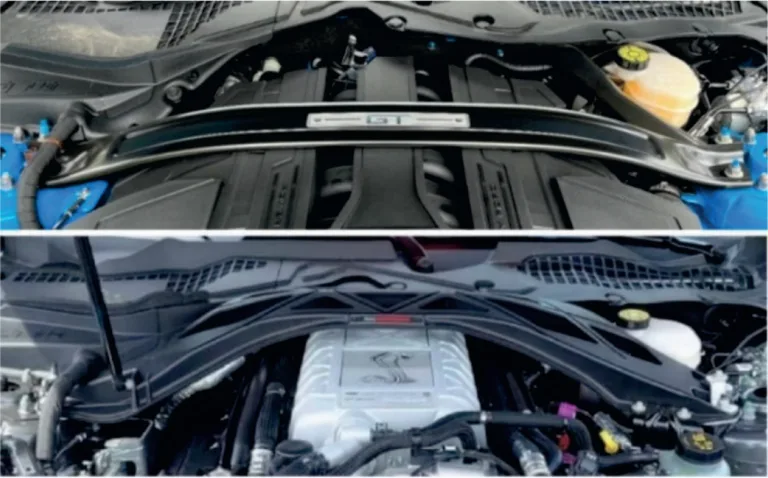 Figure 11. Evolution of ford mustang GT strut tower mount: (top) steel stamping and aluminum extrusion strut tower mount and (bottom) HPDC magnesium strut tower brace manufactured by Meridian lightweight technologies.