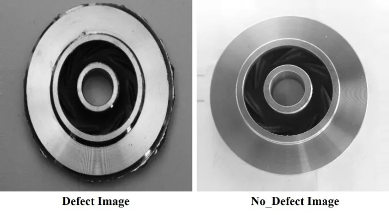 Figure 2. Sample images of casting products from the quality inspection dataset.