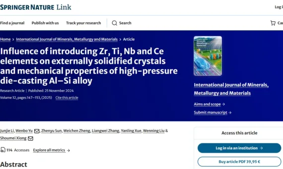 Influence of introducing Zr, Ti, Nb and Ce elements on externally solidified crystals and mechanical properties of high-pressure die-casting Al–Si alloy