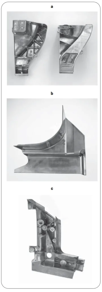 Fig. 9 The high-pressure die cast nodes in Castasil®-37 for the ASF of the Lamborghini Gallardo Spyder.