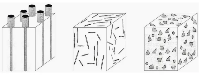 Figure 4. Classification of metal matrix composites
depending on size, arrangement, and shape of the
reinforcement.