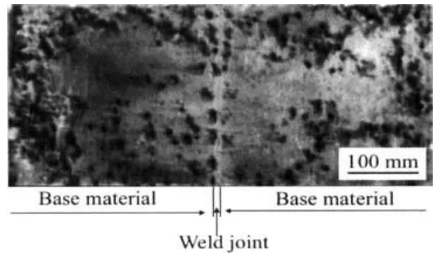 Fig 12:Corrosion morphology of weld zone of AZ31 with
laser beam welding