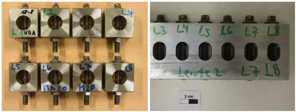 Figure 16. Bolted joints for stress crack corrosion and galvanic corrosion testing