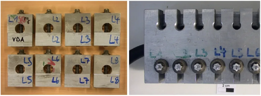 Figure 17. Bolted joints for stress crack corrosion testing