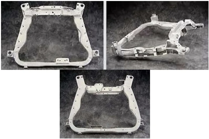 Aluminium engine cradle developed for the Ford P2000