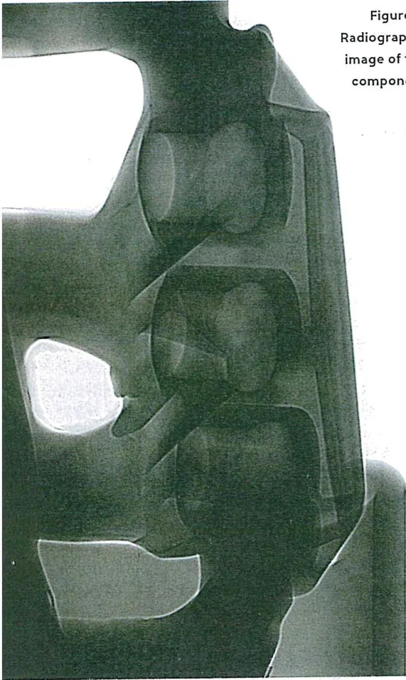 Figure 3: Radiographic image of the component