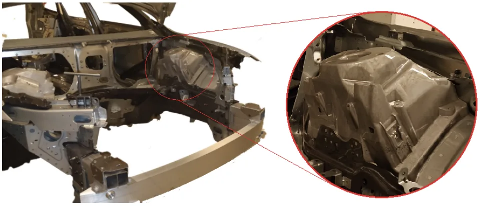 Figure 2.1: Spring tower in Volvo XC60