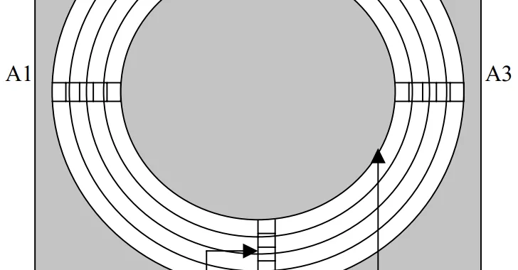 Fig. 1. Wear track profile sections used for LSCM.