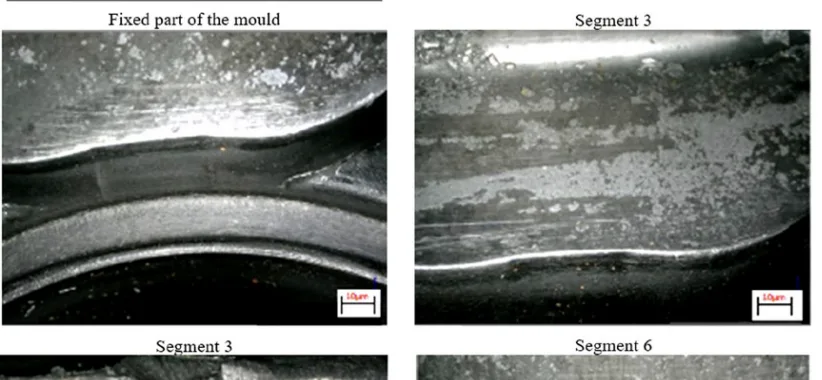 Figure 3: Worn solid half of the mould part - mould insert