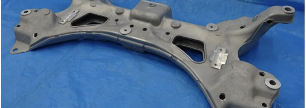 Figure 1. Developed hollow aluminum subframe