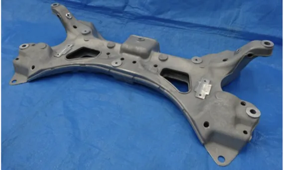 Figure 1. Developed hollow aluminum subframe