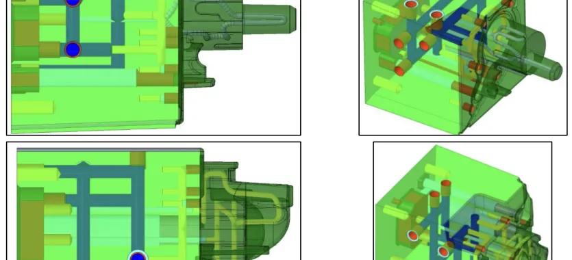 Figure 4-7. Cooling system of the 3D printed sliders