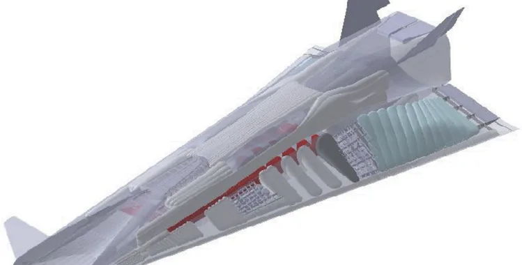 Fig. 5. STRATFLY MR3 Hypersonic vehicle concept by Fusaro et al. [78].