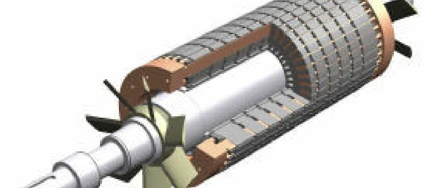 FIG. 4 - 3D CuBar Rotor Cutaway View