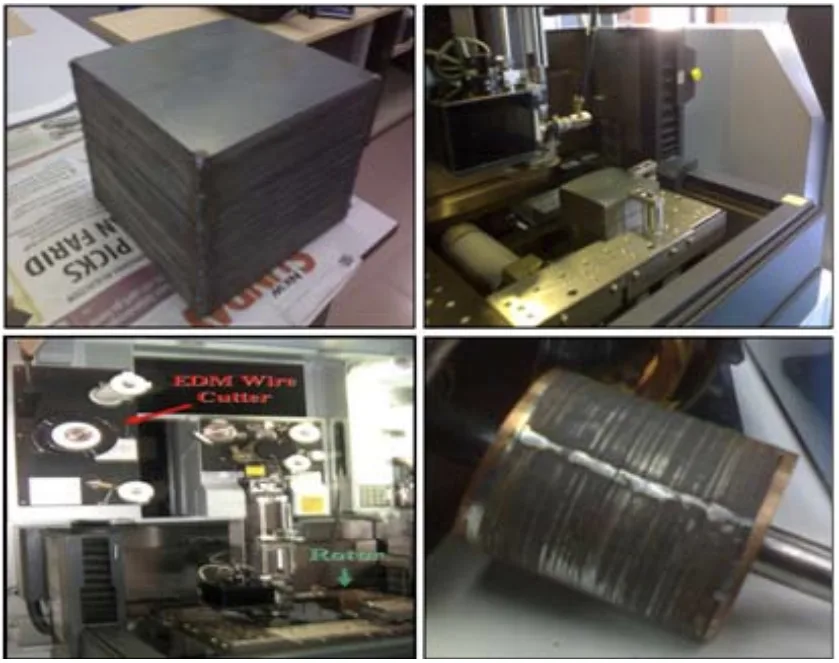 Fig. 2: Copper Rotor Fabrication Procedures.