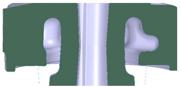 Figure 1. Sectional view of the pump body.