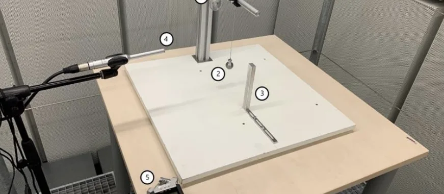 Figure 1 shows the setup with the holding device and the equipment used.