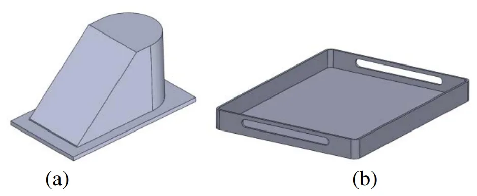 Figure 3. 3D CAD inputs (a) Part A (b) Part B