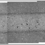 Figure 6. The dark ‘lines’ are the pore bands, alloy AM690B