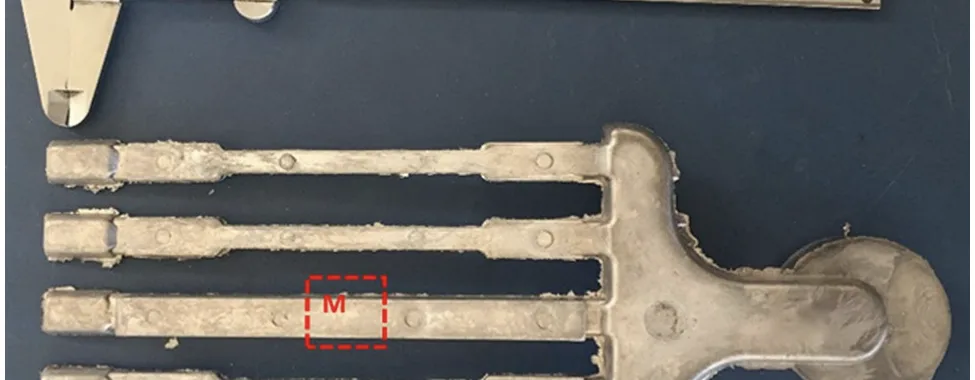 Fig. 1 High-pressure die-cast specimens