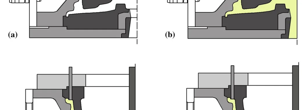 Fig. 1 Schematic of low-pressure die cast with LS for A356 alloy wheels
