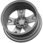 Fig. 2 Three-dimensional geometry of the wheel casting