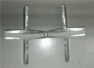 Figure 4: The deformation of the salt core in a casting experiment.
