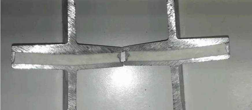 Figure 4: The deformation of the salt core in a casting experiment.