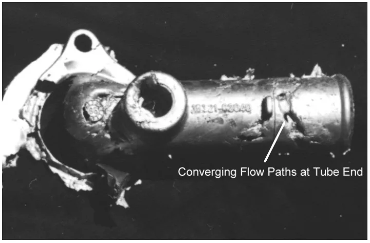 Figure 3.4 Short Shot Showing Last Areas to Fill.