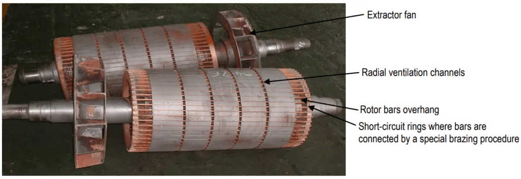 Photo 3.3 Manufactured copper rotors